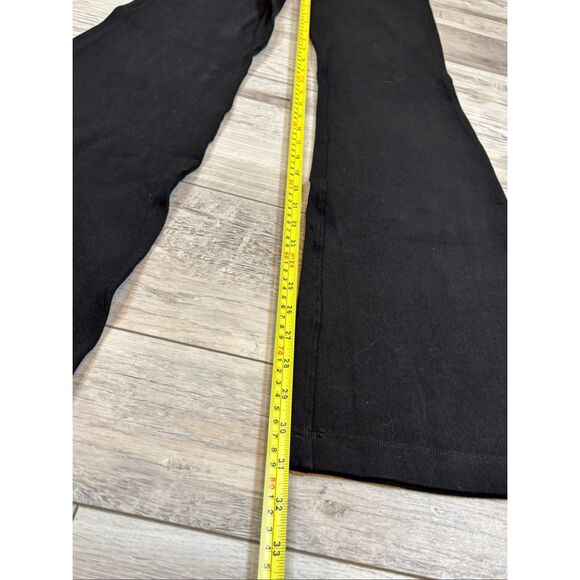 Rae Mode Black Cotton Stretch Twill Double Button Up Flare Pants Size S - Picture 6 of 10